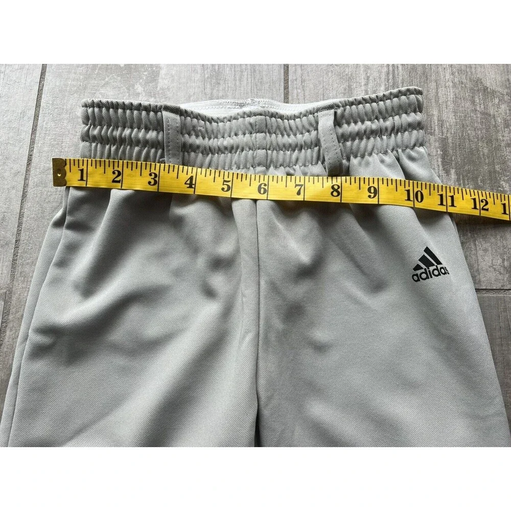 ADIDAS Aeroready Gray Baseball Softball Pant Tapered Belt Loops Pull On XS 7-8